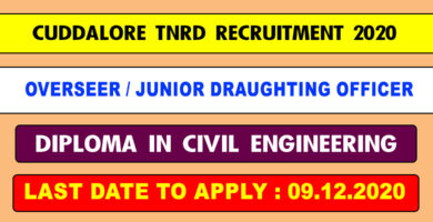 TNRD Cuddalore Recruitment 2020