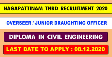 TNRD Nagapattinam Recruitment 2020