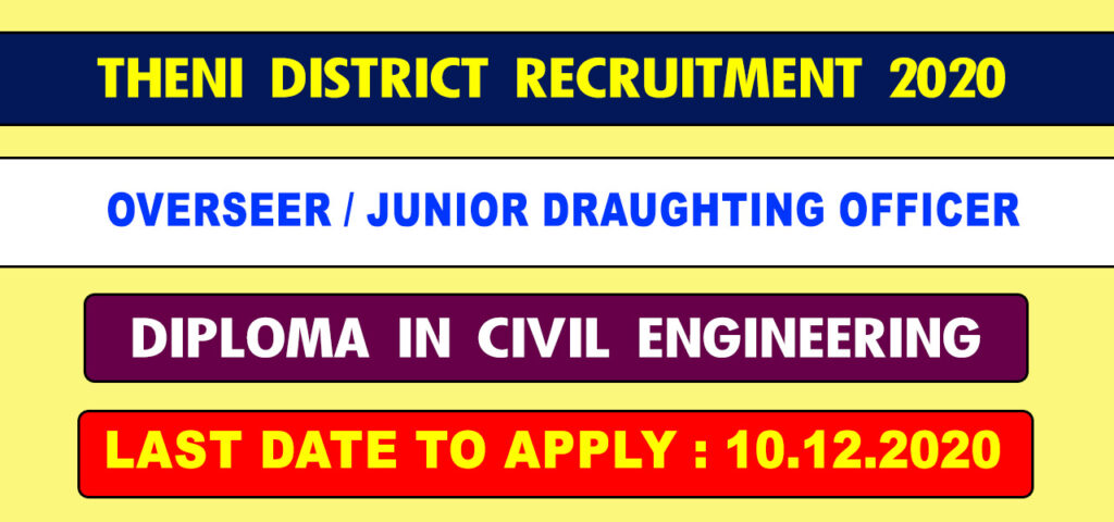 TNRD Theni Recruitment 2020