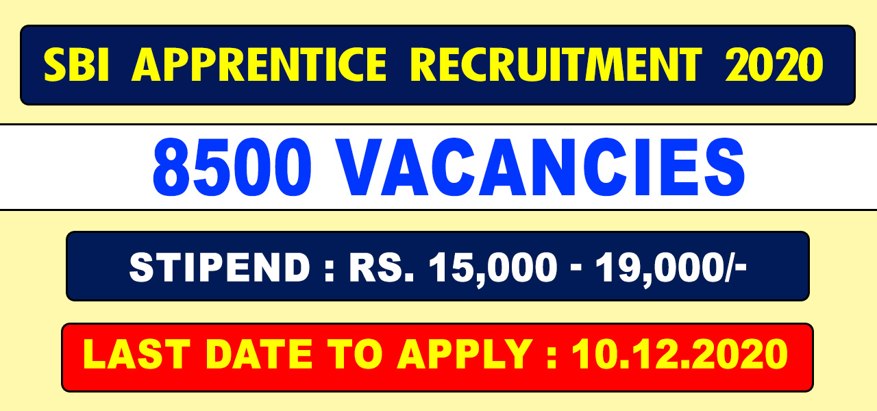 SBI Apprentice Recruitment 2020