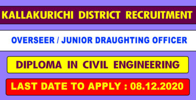 TNRD Kallakurichi Recruitment 2020