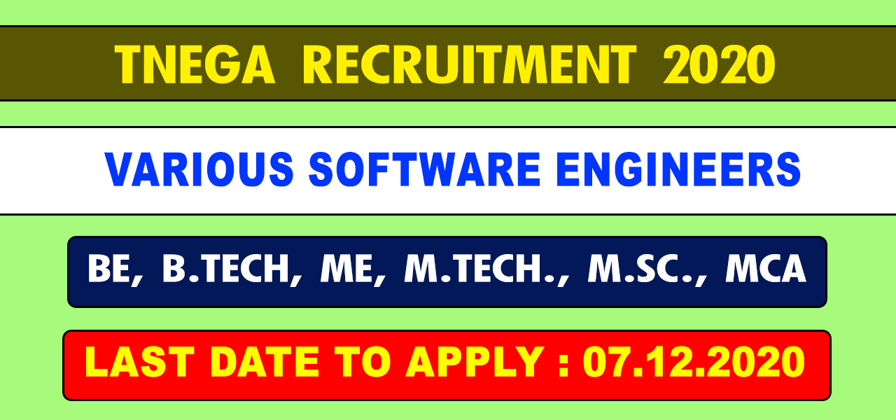 TNEGA Recruitment 2020