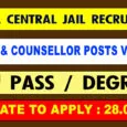 Puzhal Central Jail Recruitment 2021