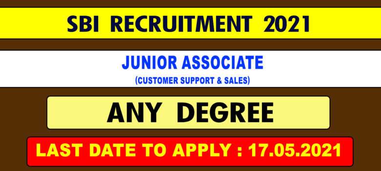 SBI Junior Associates Recruitment 2021