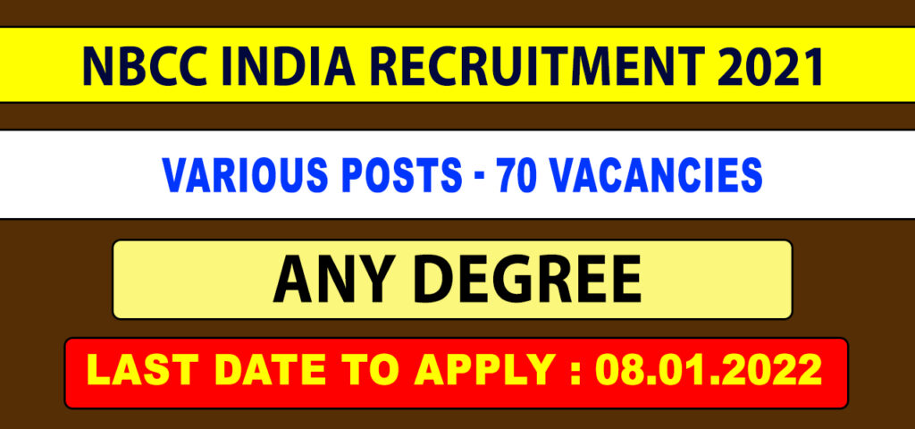 NBCC India Recruitment 2022