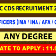 UPSC CDS I Recruitment 2022