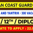 Indian Coast Guard Navik and Yantrik Recruitment 2022