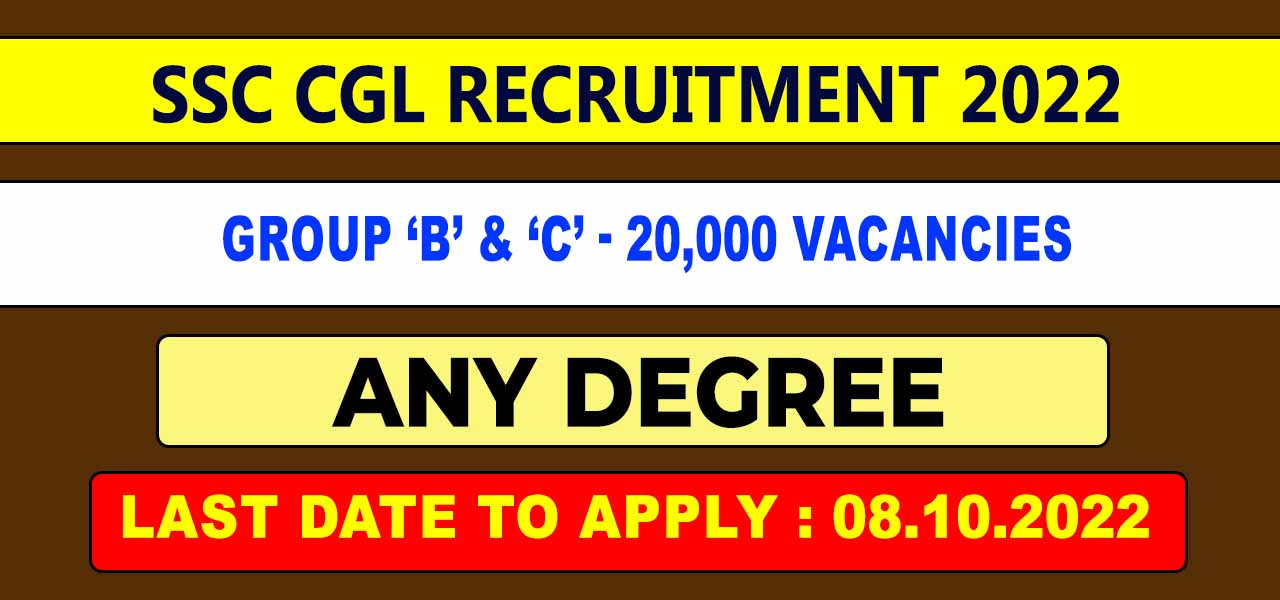 SSC CGL Recruitment 2022