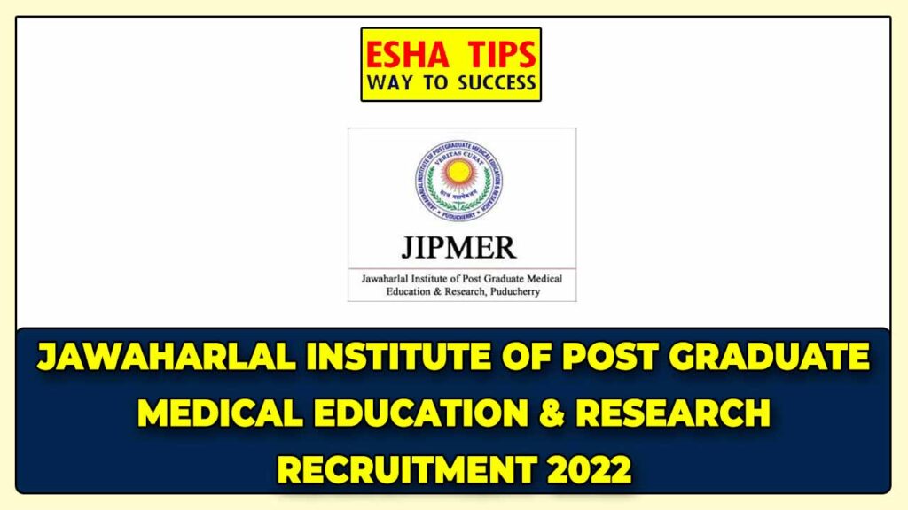 IPMER Nursing Officer Recruitment 2022
