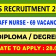 Nagapattinam DHS Staff Nurse Recruitment 2023
