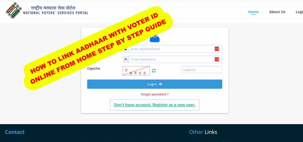 How To Link Aadhaar With Voter ID Online From Home - Step By Step Guide
