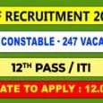 BSF Recruitment 2023 247 vacancies