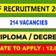 HVF Avadi Recruitment 2023 vacancies 214