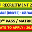 ITBP Driver Recruitment 2023 Constable 458 vacancies
