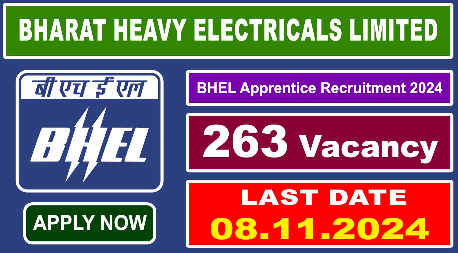 BHEL Ranipet Apprentice Recruitment 2024