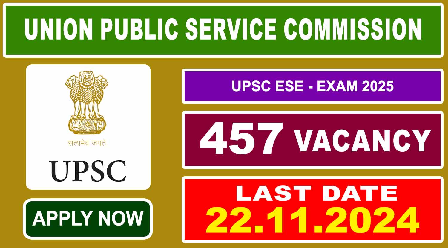 UPSC ESE Recruitment 2024