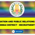 Chennai DIPR Recruitment 2024