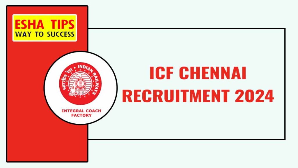 ICF Chennai Recruitment 2024 Sports Person