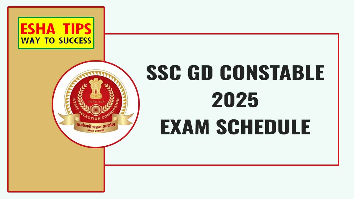 SSC GD Constable 2025 Exam Date Out for 29481 Vacancies