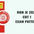 RRB JE 2024 CBT 1 Exam Pattern