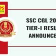 SSC CGL 2024 Tier-I Result Announced