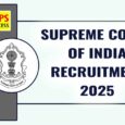 Supreme Court Recruitment 2025