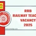 RRB Railway Teacher Vacancy 2025