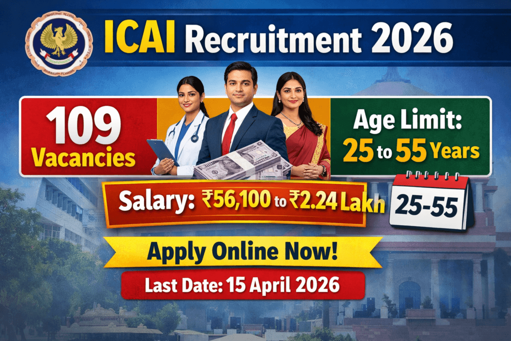 ICAI Recruitment 2026