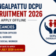 Chengalpattu DCPU Recruitment 2026 notification for 4 Protection Officer and Social Worker vacancies