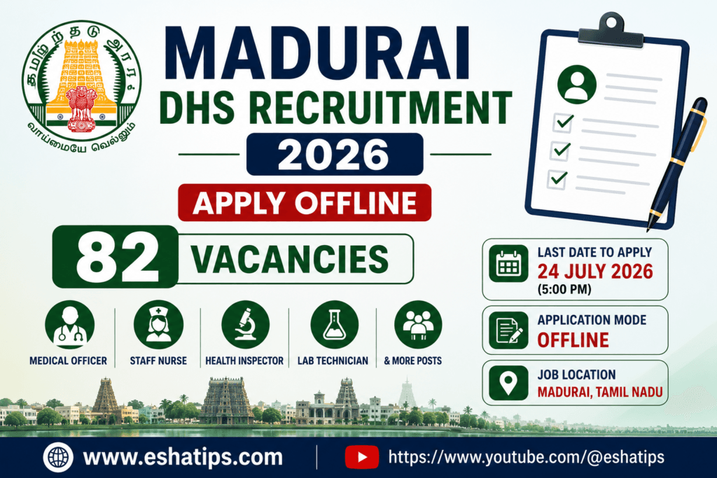Madurai DHS Recruitment 2026