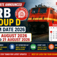 RRB Group D Exam Date 2026 CBT Schedule