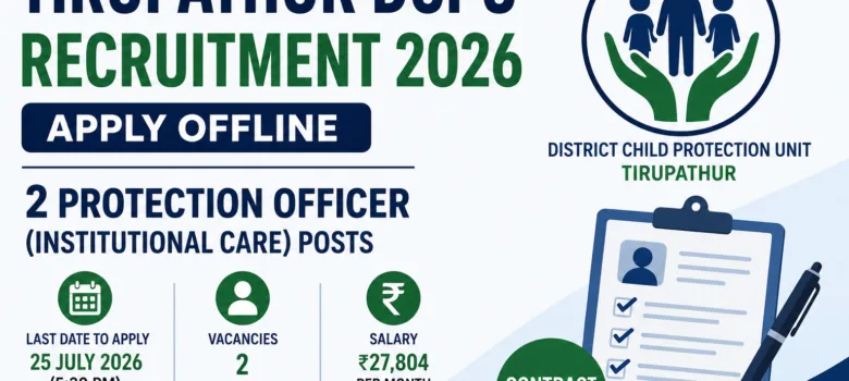 Tirupathur DCPU Recruitment 2026